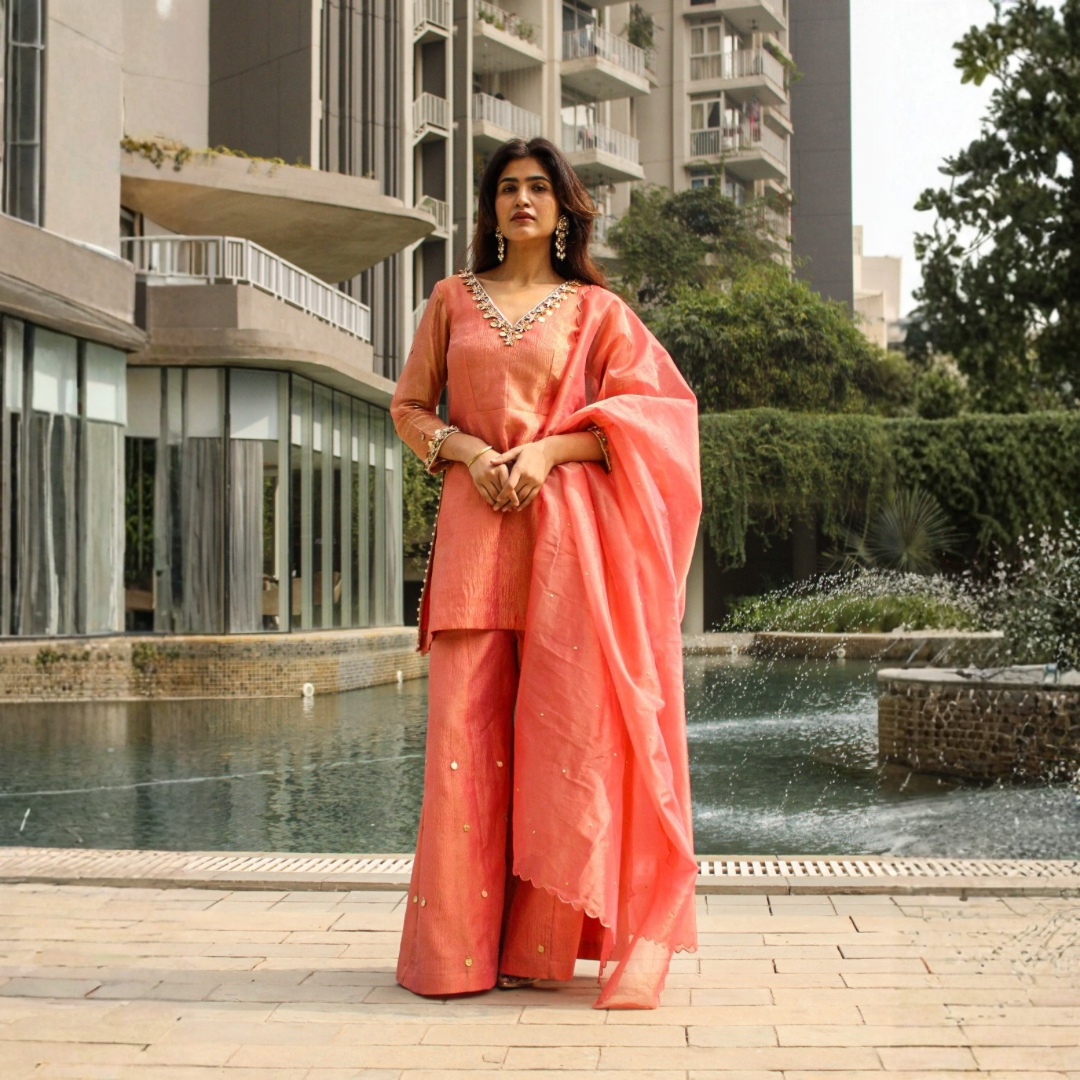 Peach Suit Set