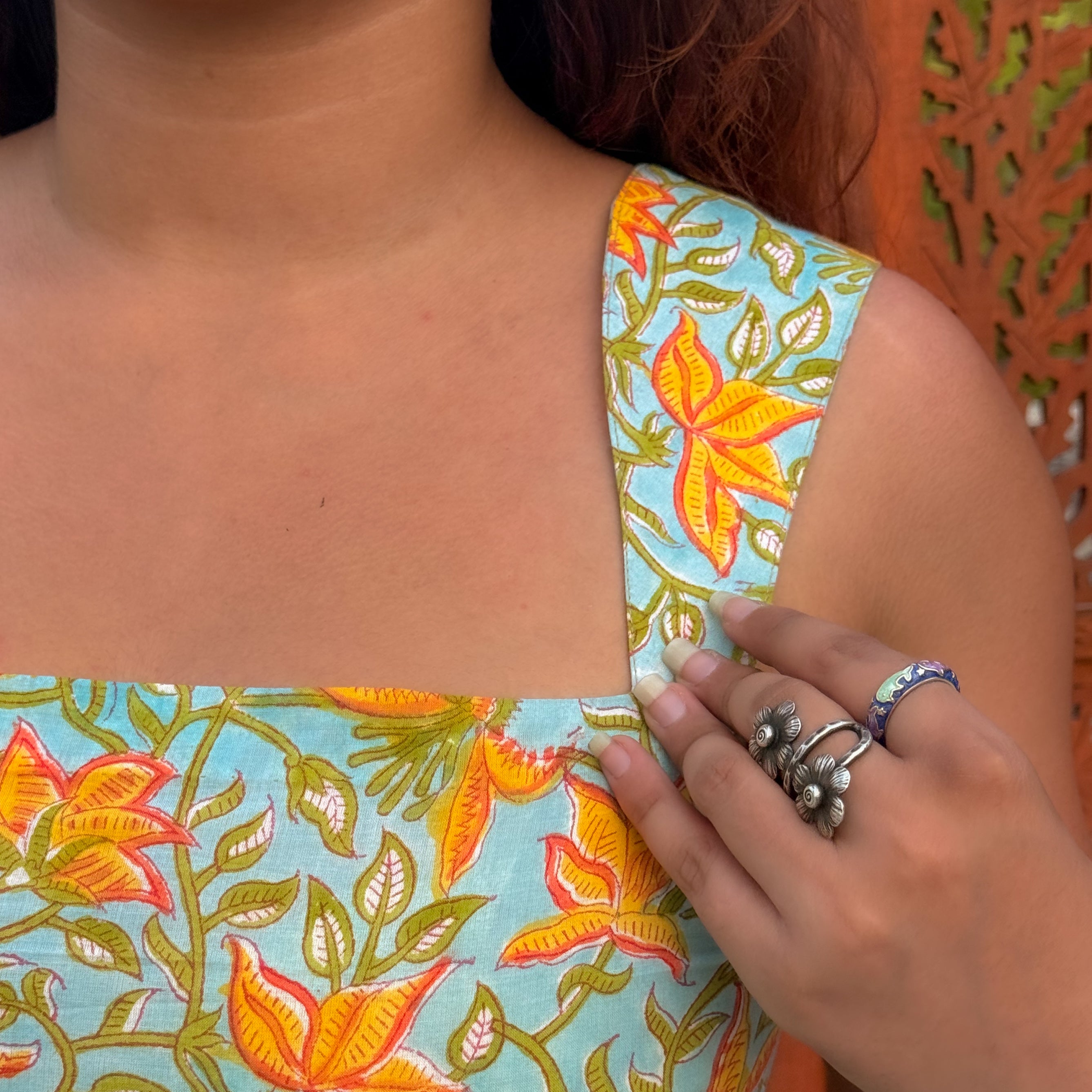 Floral Cotton Top
