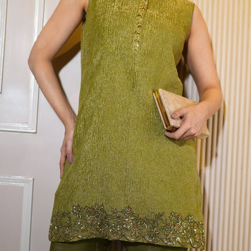 Green Kurta Set
