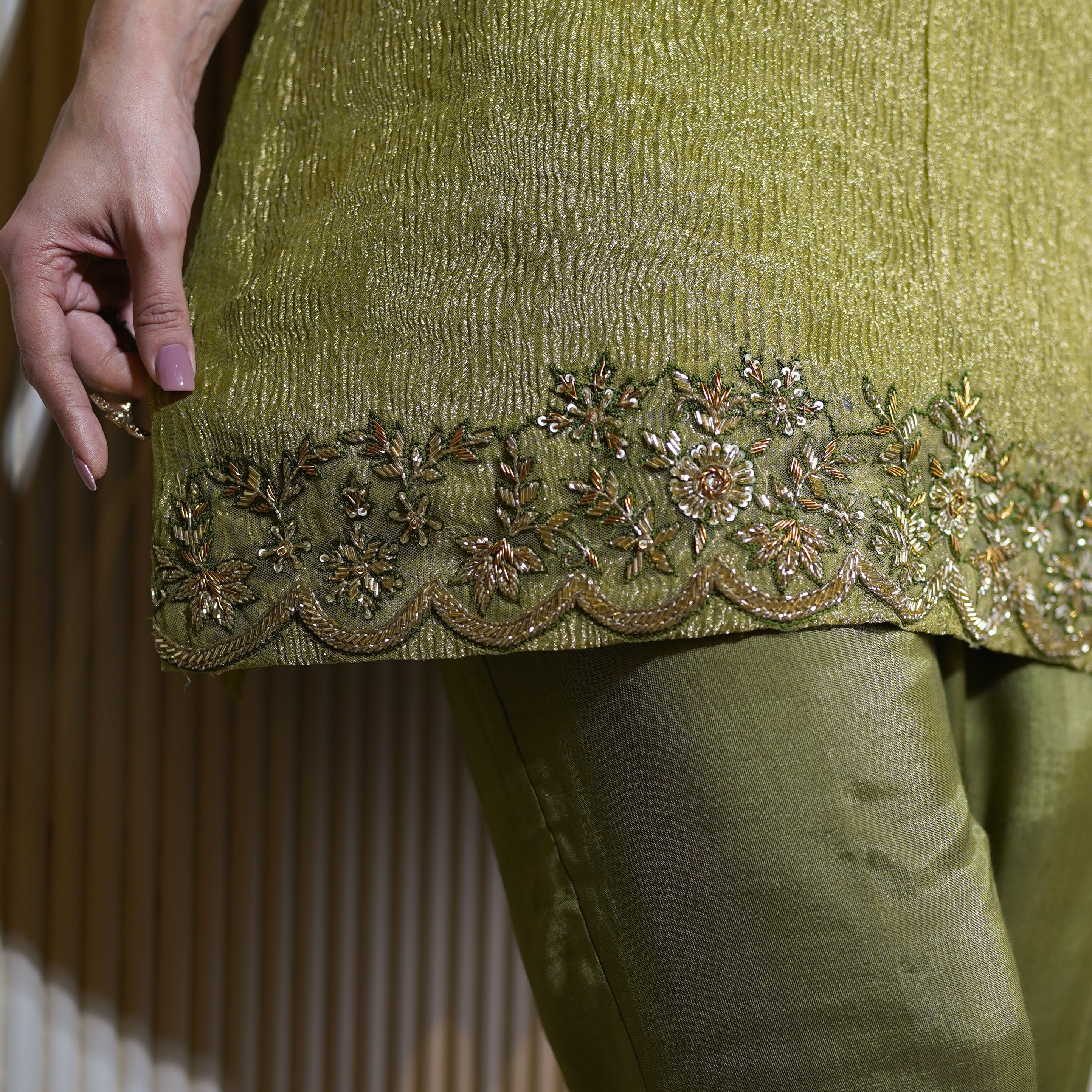 Green Kurta Set