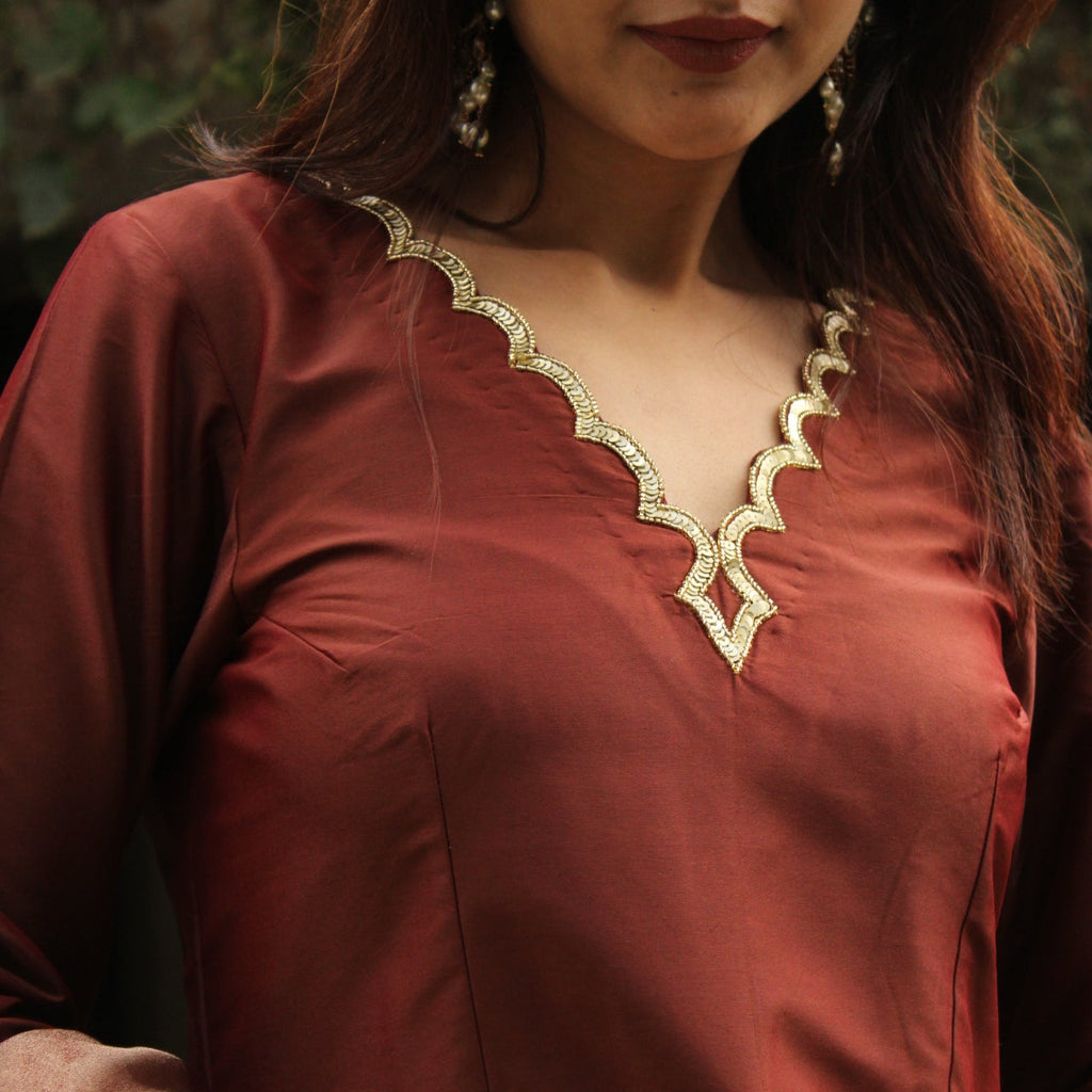 Maroon Suit Set