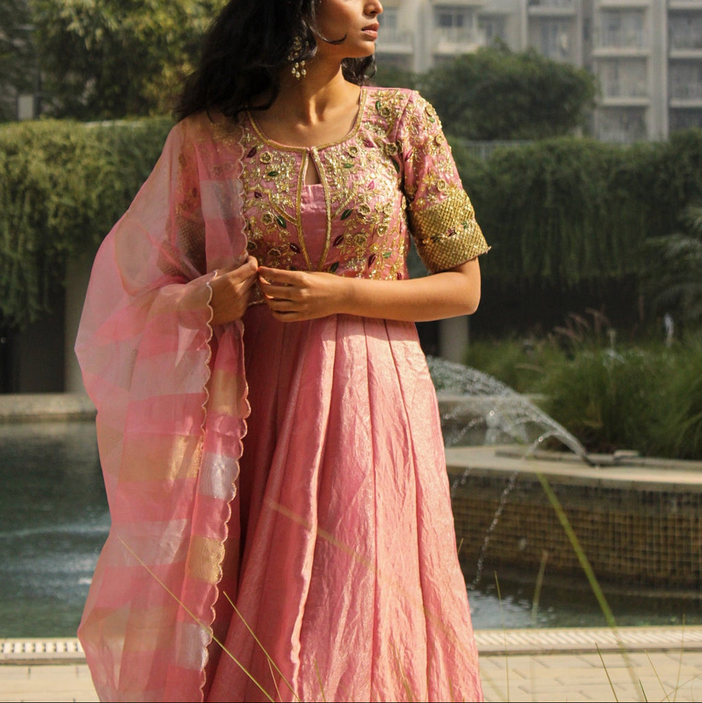Pink Anarkali