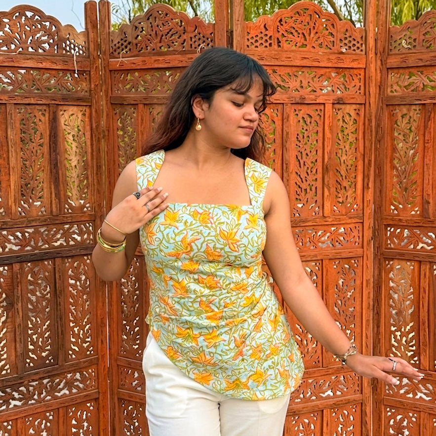 Floral Cotton Top
